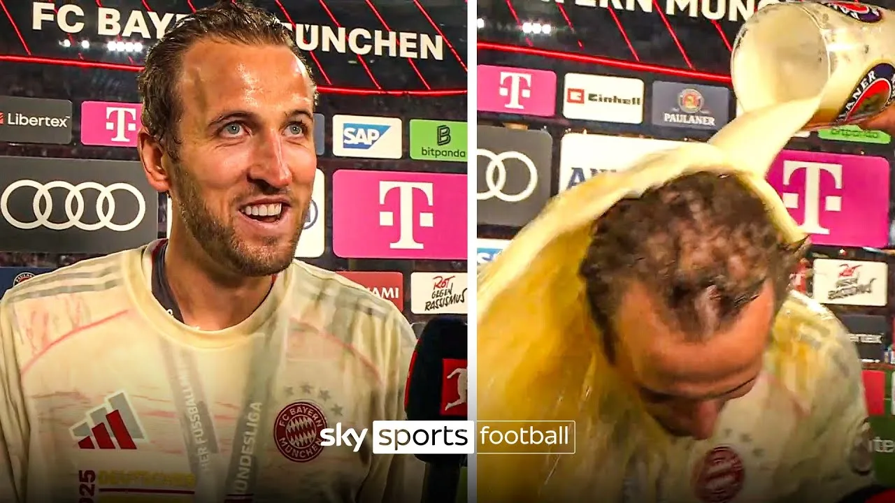 « C’est incroyable » 🥹 | Un émotionnel Harry Kane donne sa première interview en tant que vainqueur du trophée 🏆 🏆
