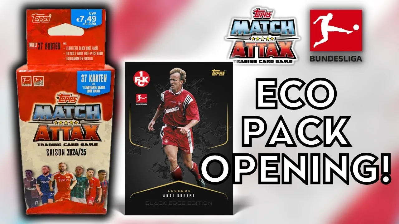 PARALLÈLES DE DIAMANT BRUT ET CARTES À BORD NOIR ! | OUVERTURE DU PACK ECO TOPPS MATCH ATTAX BUNDESLIGA 2024/25