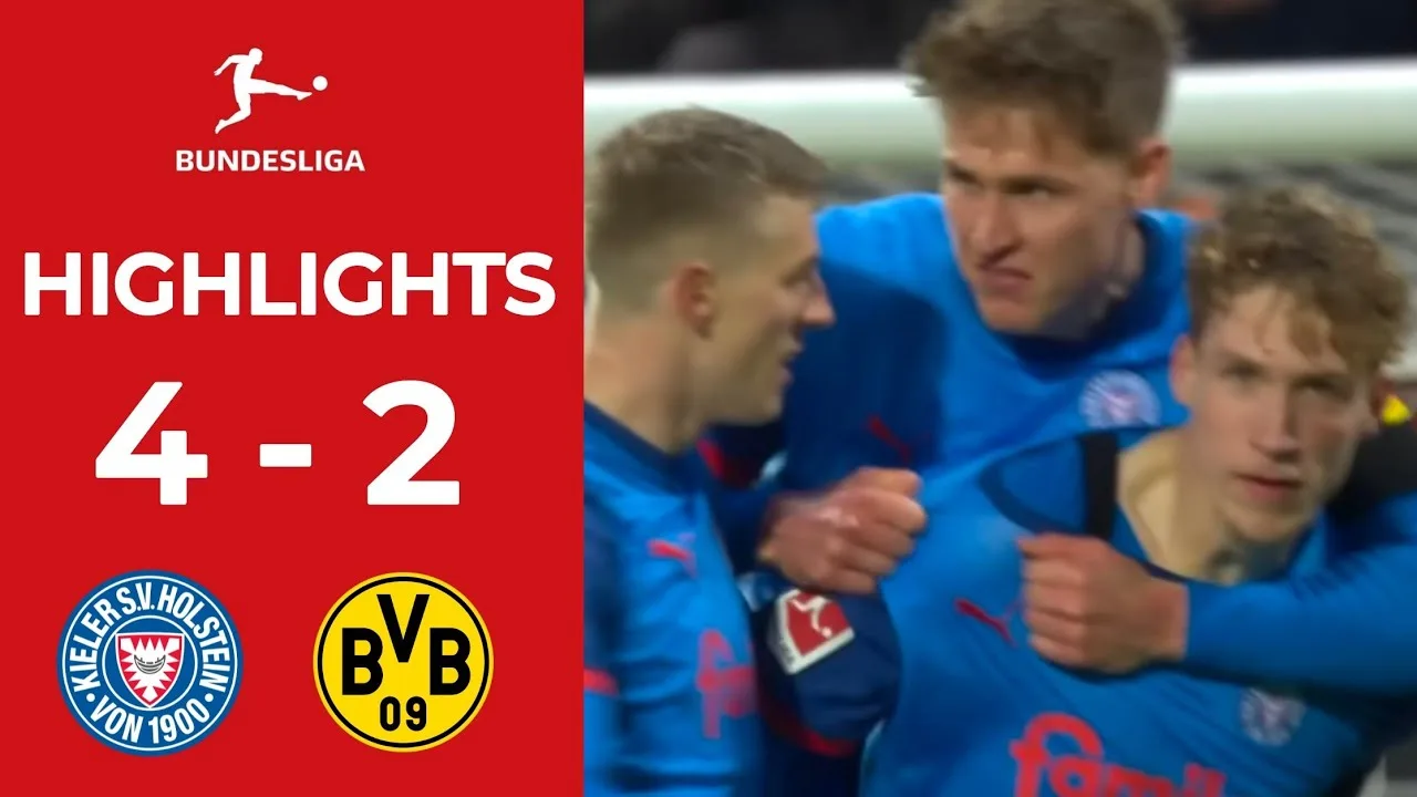 Holstein Kiel contre Borussia Dortmund (4-2) | Bundesliga 2025 | Jouez les moments forts aujourd’hui !
