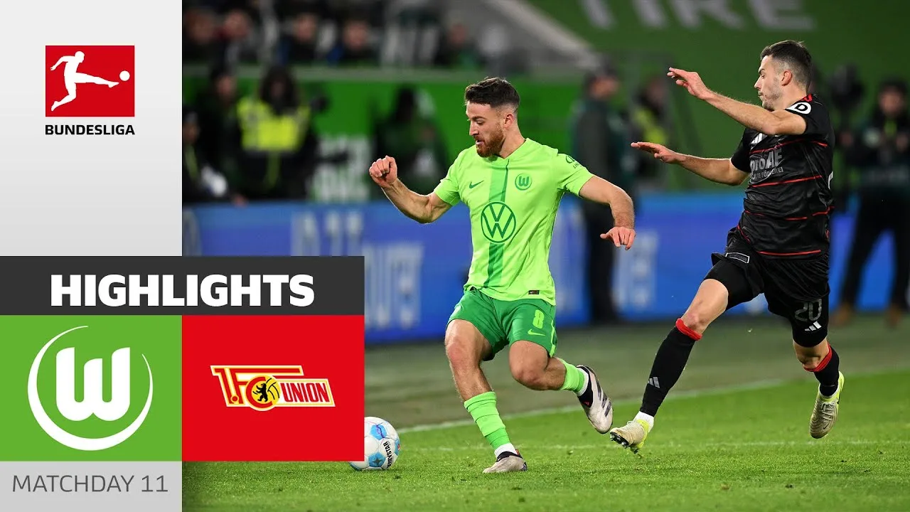 Wolfsburg avec une victoire serrée ! | VfL Wolfsbourg – 1. FC Union Berlin 1-0 | Faits saillants | Bundesliga 24/25