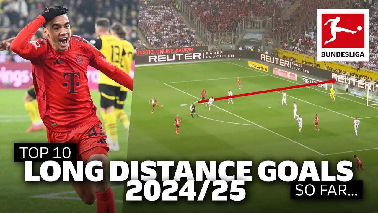 Xhaka, Musiala & Co. | Top 10 des buts longue distance 24/25 jusqu’à présent 😮💨