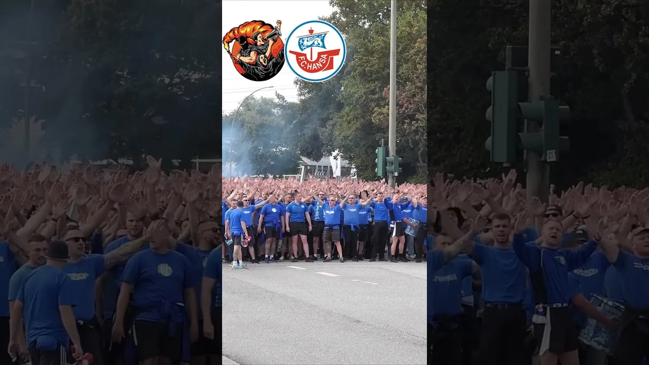 HANSA ROSTOCK ULTRAS #football #ultras #bundesliga #ultraslife #footballclub #derby #soccer