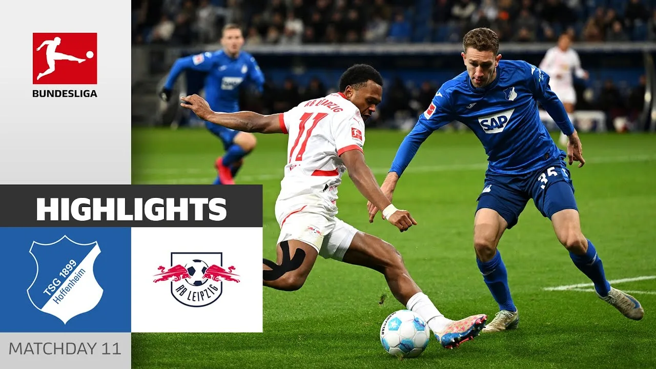 Un but tardif change la donne ! | TSG Hoffenheim – RB Leipzig 4-3 | Faits saillants | MD11 – Bundesliga