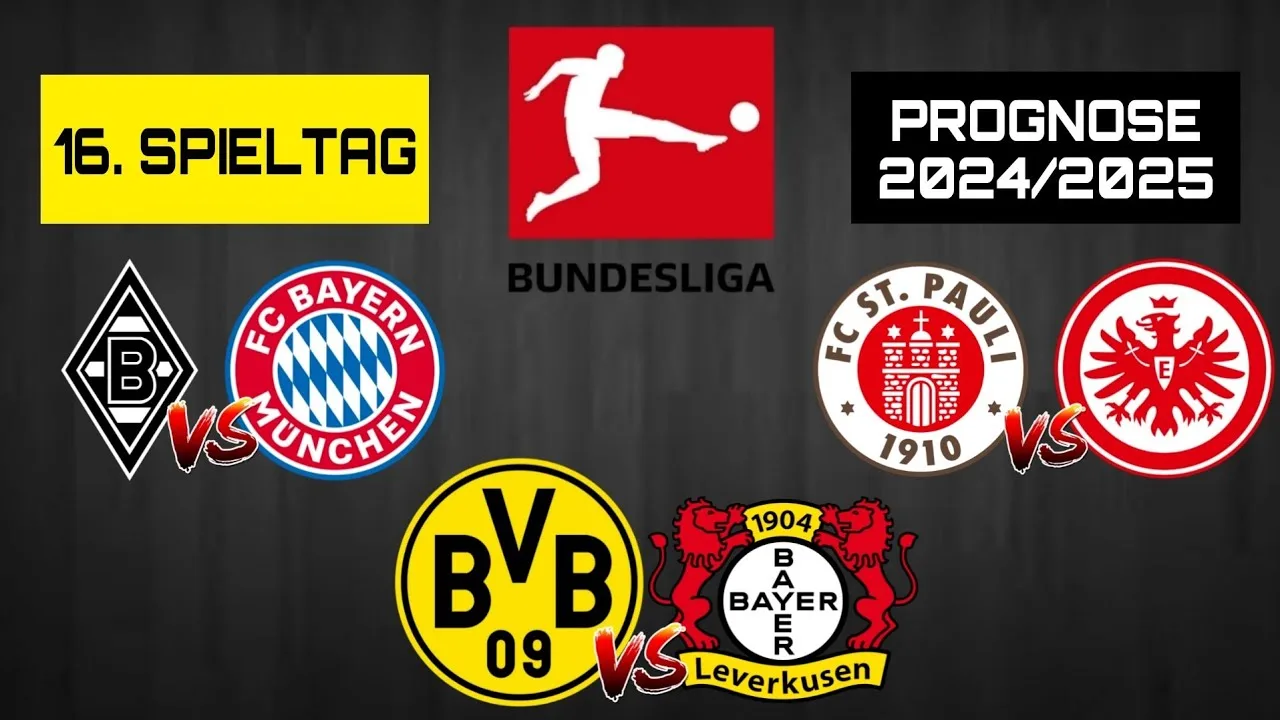 PRÉVISIONS DE LA 16ÈME JOURNÉE DE BUNDESLIGA 2024/2025 ! / Borussia Dortmund contre le Bayer Leverkusen