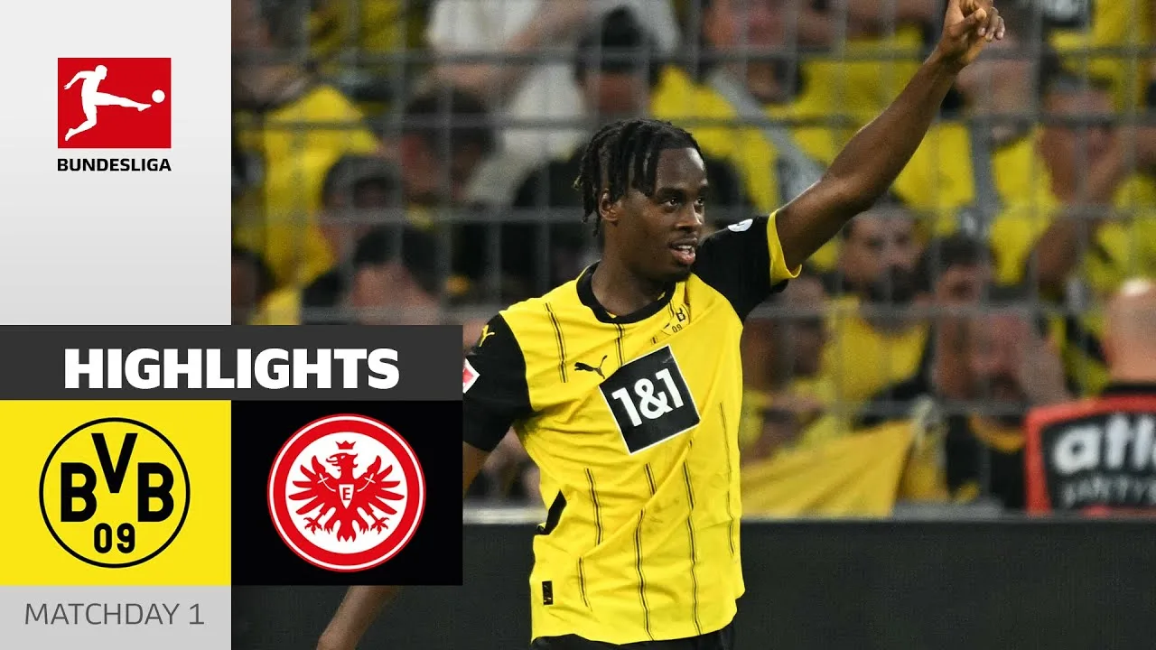 Jamie Gittens est imparable ! | Borussia Dortmund – Eintracht Francfort 2-0 | Points forts