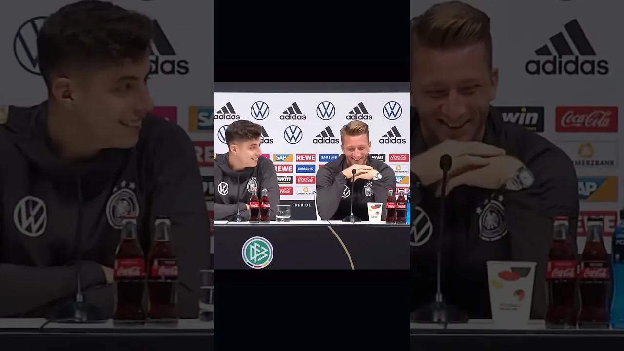 MODÈLES DE RÔLE😂 CONFÉRENCE DE PRESSE HAVERTZ, REUS ET GNABRY :