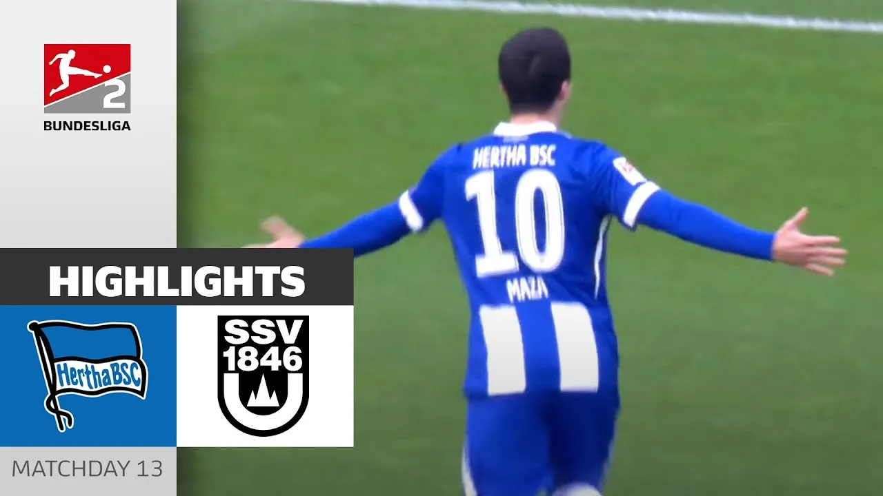 Fusée Maza ! | Hertha Berlin – SSV Ulm 2-2 | Faits saillants | 13ème journée – Bundesliga 2 2024/25