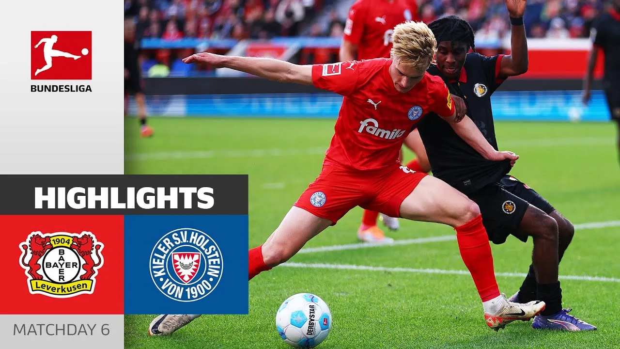 Kiel se bat pour un point ! | Bayer 04 Leverkusen – Holstein Kiel 2-2 | Faits saillants | MD6 – Bundesliga