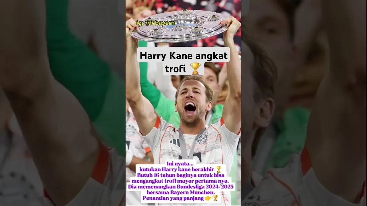 selamat Harry Kane 🏆 #football #harrykane #bayernmunich #bundesliga