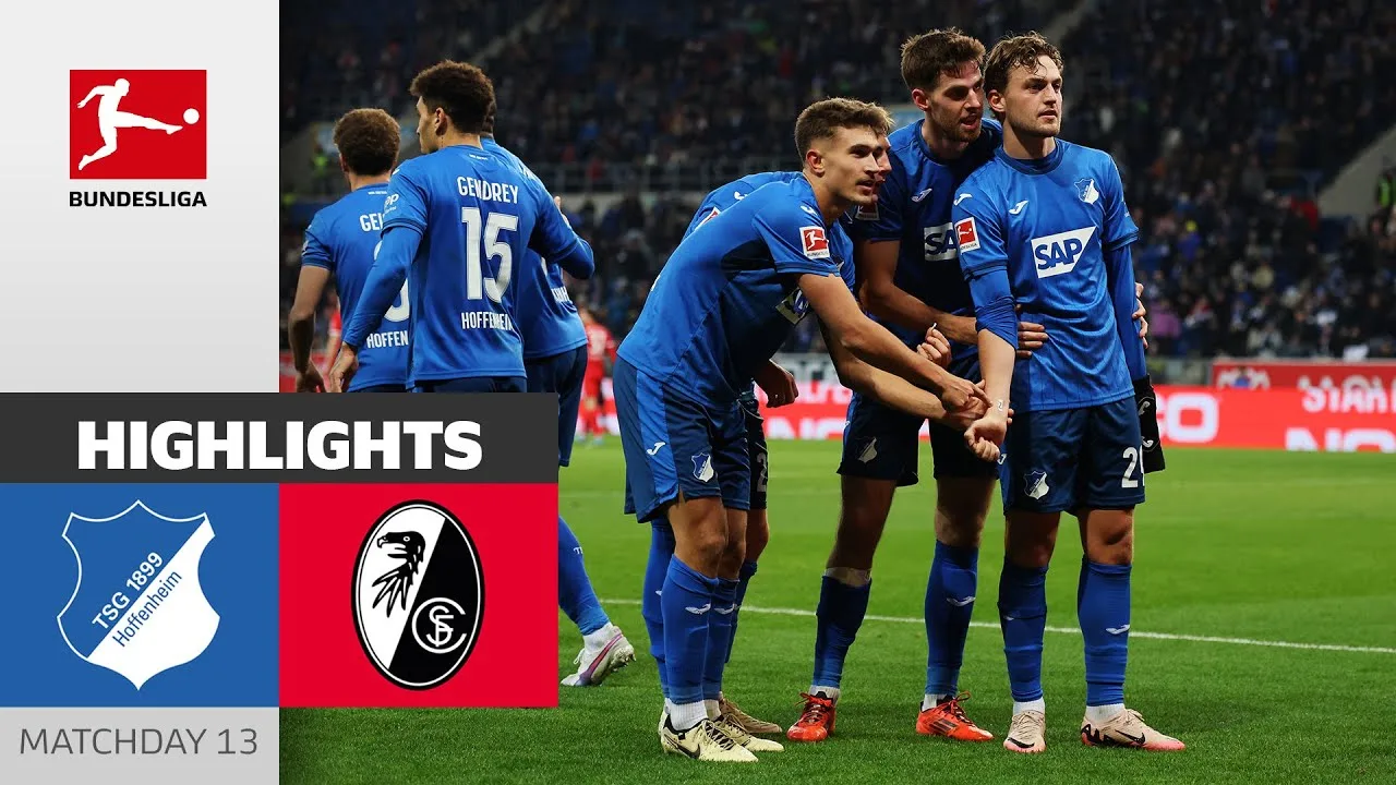 TSG gagne un point ! | TSG Hoffenheim – SC Fribourg 1-1 | Faits saillants | 13e journée – Bundesliga 24/25