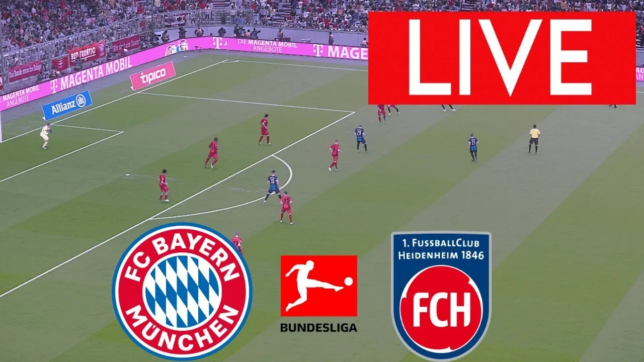 FC Bayern Munich vs 1. FC Heidenheim 1846 | 🔴Live Match aujourd’hui