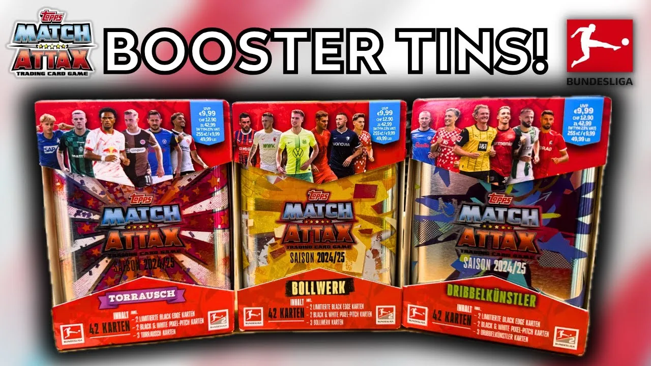 CARTES À INSÉRER EXCLUSIVES ! | TOPPS MATCH ATTAX BUNDESLIGA 2024/25 | OUVERTURE DE BOÎTE TRIPLE BOOSTER !