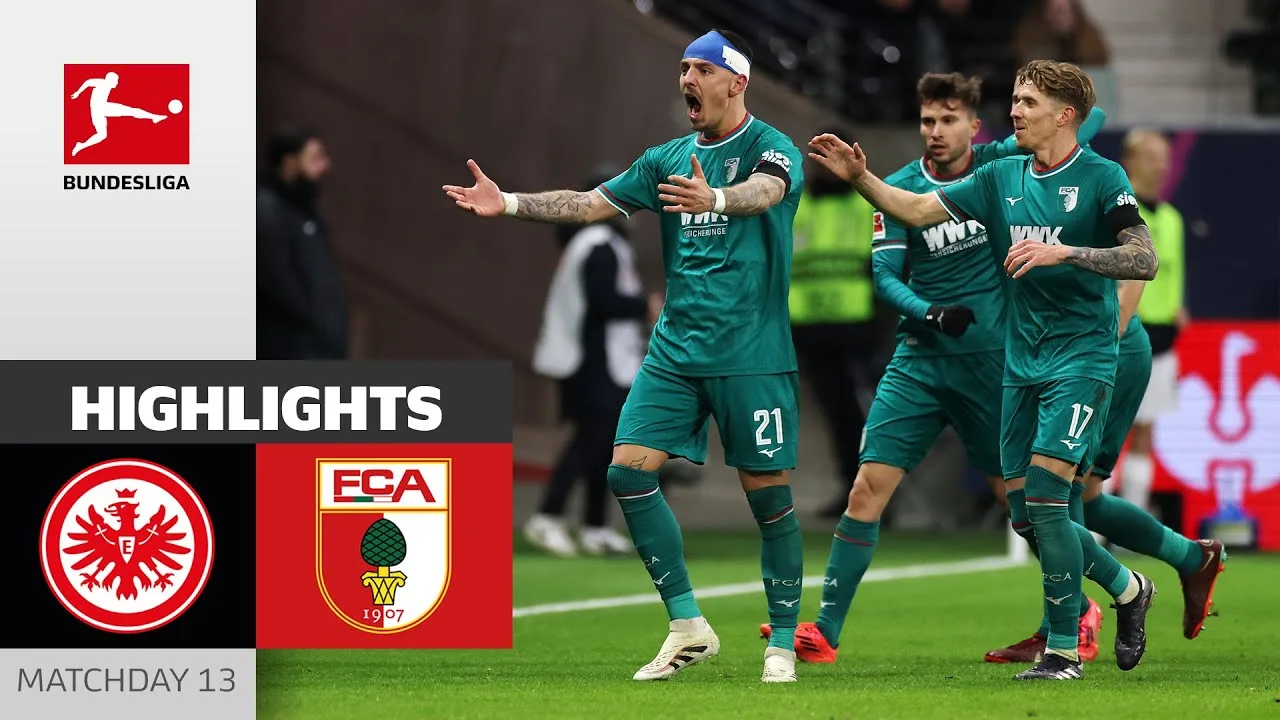 Augsbourg sécurise Point ! | Eintracht Francfort – FC Augsbourg 2-2 | Faits saillants | MD13 – Bundesliga