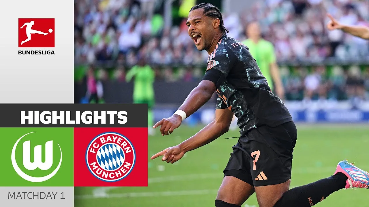 Le vainqueur du match, Gnabry, l’a fait à merveille ! | VfL Wolfsbourg – FC Bayern Munich 2-3 | Faits saillants | MD1