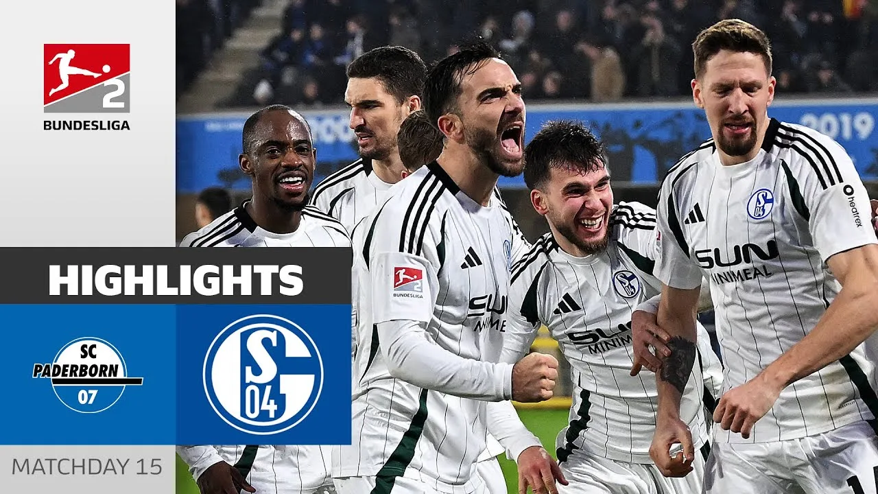 Schalke étourdit le leader de la table ! | SC Paderborn 07 – Schalke 04 | Faits saillants | MD15 Bundesliga 2 24/25