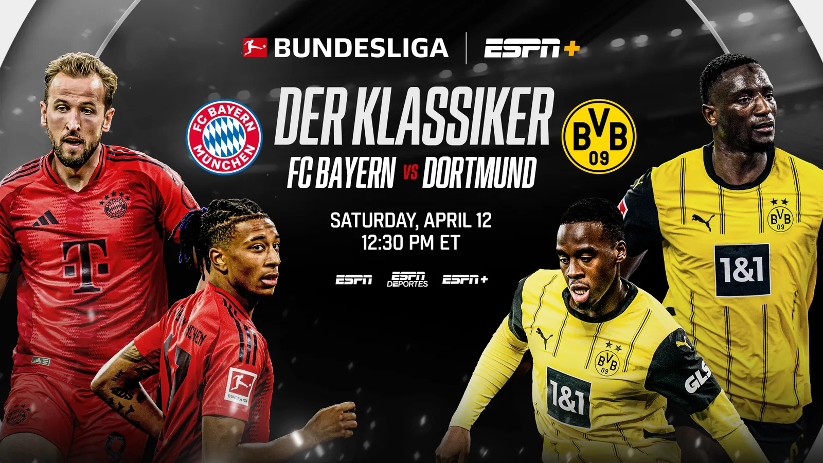 Der Klassiker de Bundesliga, Laliga, NWSL, demi-finale féminine de la FA Cup, et plus sur les plateformes ESPN ce week-end