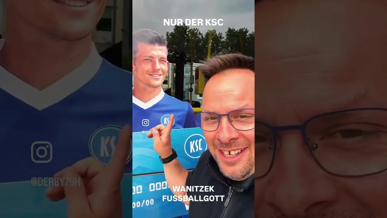 WANITZEK- FUSSBALLGOTT 🔵⚪️ #fussball #bundesliga #ksc #karlsruhersc #wanitzek #fussballgott