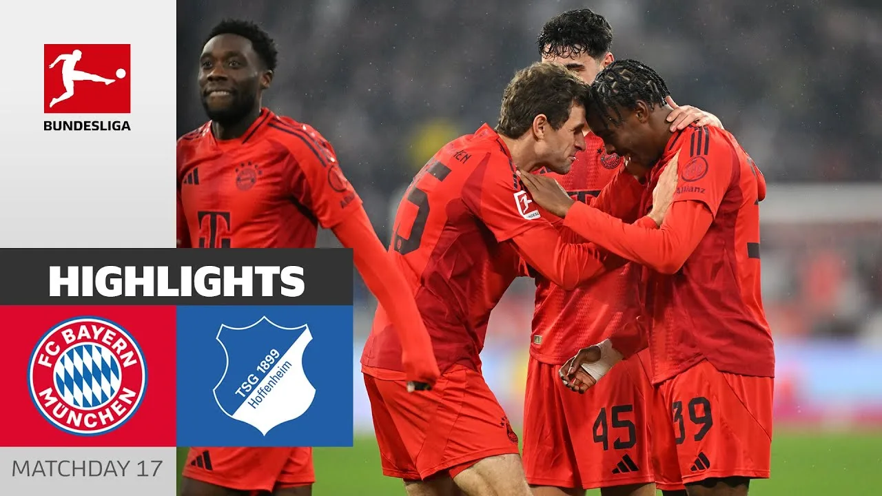 Victoire spectaculaire du Bayern ! | FC Bayern Munich – TSG Hoffenheim 5-0 | Faits saillants | MD17 – Bundesliga